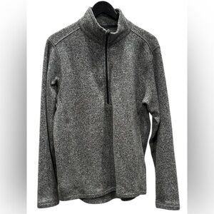 #325 Men's Gray Zip-Up Sweater